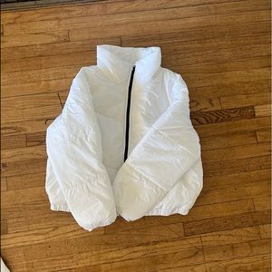 White puffer jacket